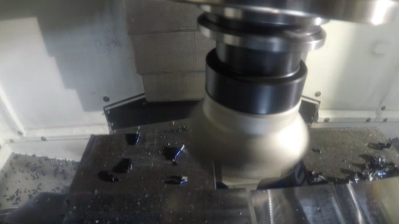 MCV 450XL Vertical Machining Center RPC Steel Cutting Demonstration